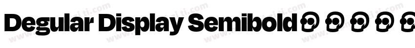 Degular Display Semibold字体转换